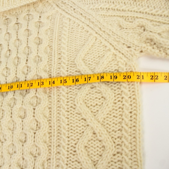 DAVID BRETT Wool Italian Chunky Cable Knit Sweater - Picture 5 of 7